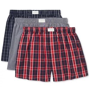 Tommy Hilfiger Men's Cotton Classics Boxers 3-Pack Classic Fit - Red, Gray, Blue